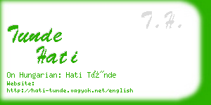 tunde hati business card